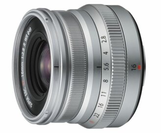 Объектив FUJIFILM XF 16mm f/2.8 R WR, серебристый